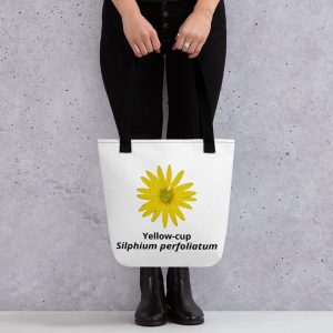Yellow-cup (Silphium perfoliatum) tote bag