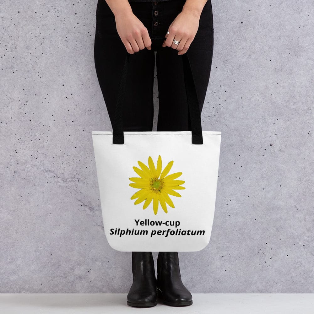 Yellow-cup (Silphium perfoliatum) tote bag