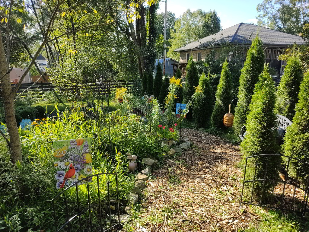 North-end of the Monet Garden at McMullen House.